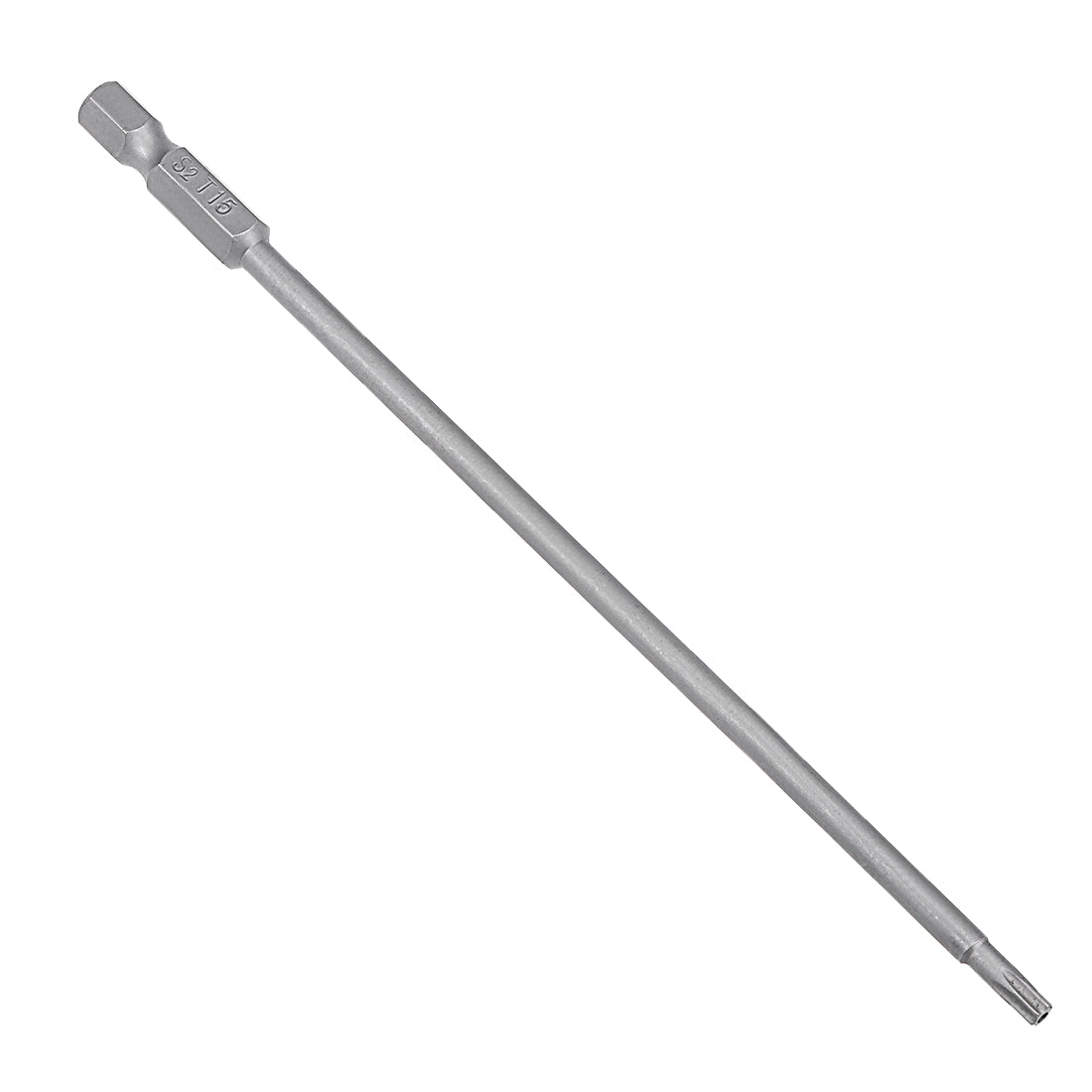 Harfington 5 Pcs 1/4" Hex Shank T15 Magnetic Security Torx Screwdriver Bits 150mm Length