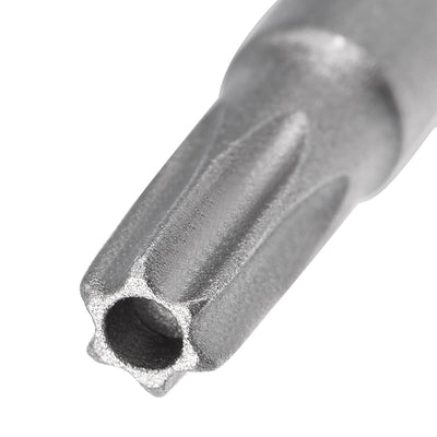 Harfington 5 Pcs 1/4" Hex Shank T25 Magnetic Security Torx Screwdriver Bits 150mm Length