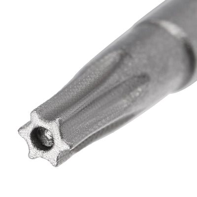 Harfington 5 Pcs 1/4" Hex Shank T8 Magnetic Security Torx Screwdriver Bits 150mm Length