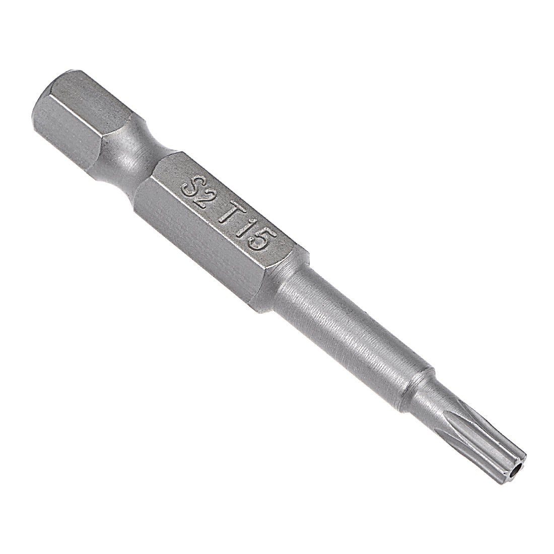 Harfington 8 Pcs 1/4" Hex Shank T15 Magnetic Security Torx Screwdriver Bits 50mm Length