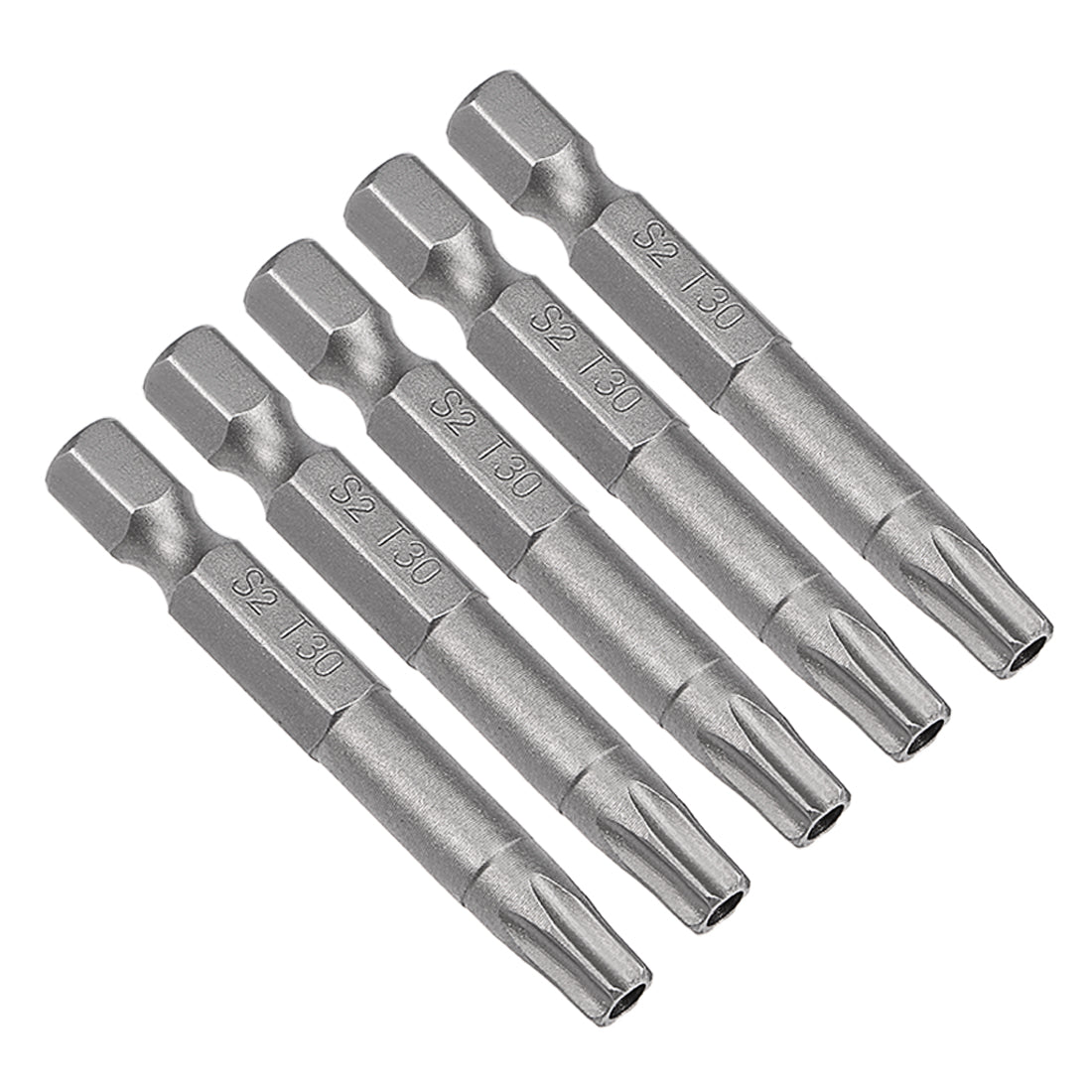 Harfington 5 Pcs Magnetic Torx Screwdriver Bits, Hex Shank S2 Security Tamper Proof Screw Driver Kit Tool