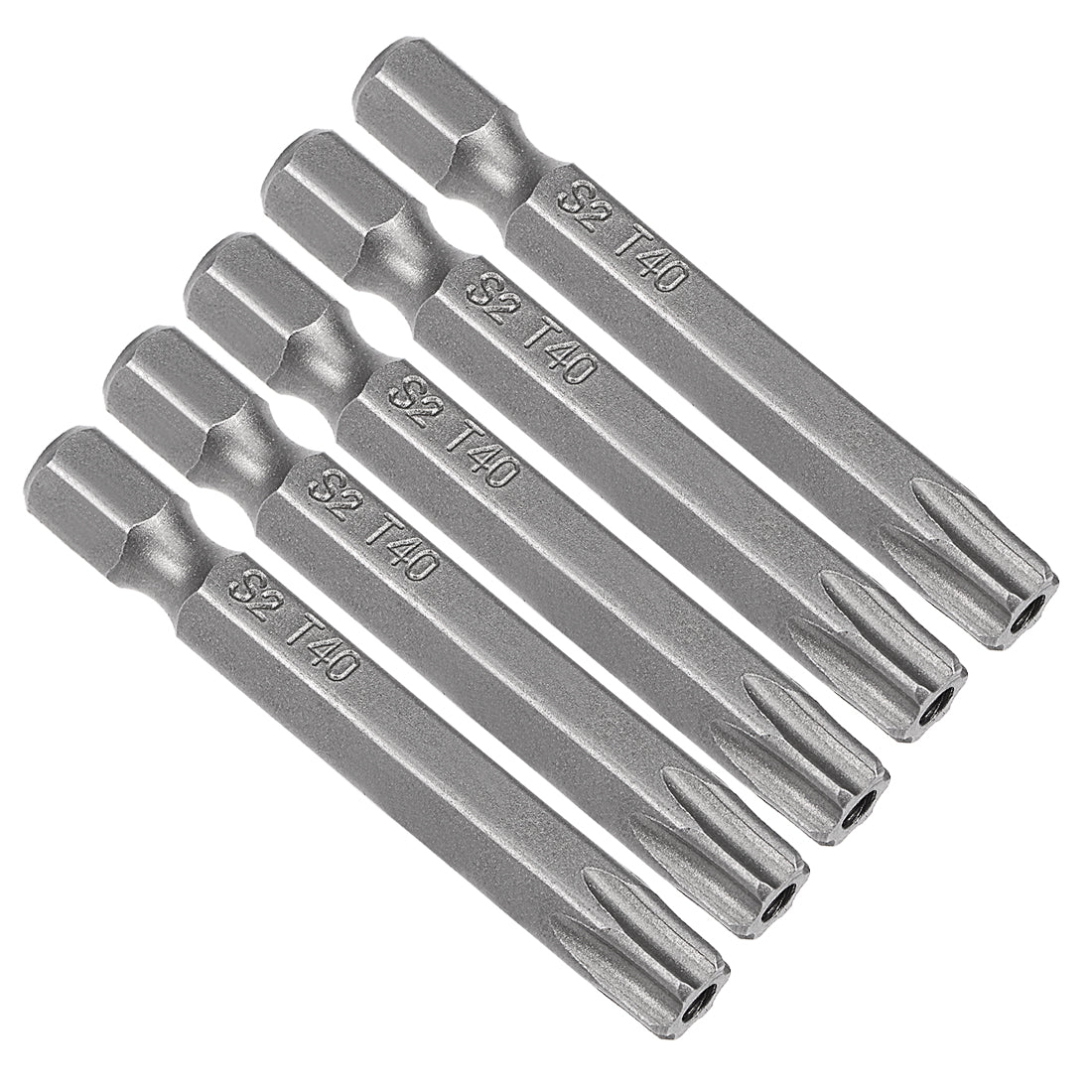 Harfington 5 Pcs Magnetic Torx Screwdriver Bits, Hex Shank S2 Security Tamper Proof Screw Driver Kit Tool