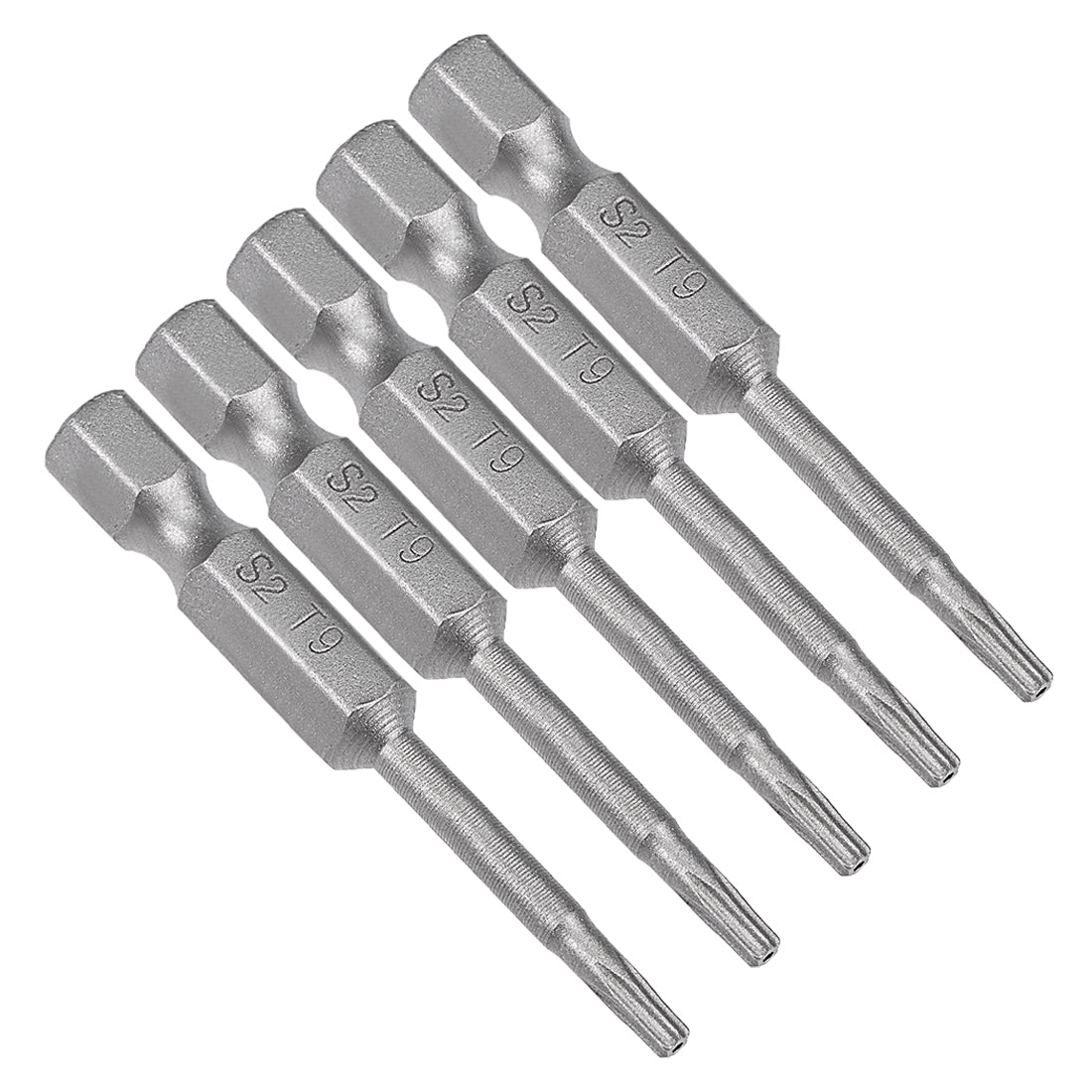 Harfington 5 Pcs Magnetic Torx Screwdriver Bits, Hex Shank S2 Security Tamper Proof Screw Driver Kit Tool