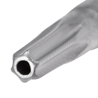 Harfington 15 Pcs 1/4" Hex Shank T10 Magnetic Security Torx Screwdriver Bits 75mm Length