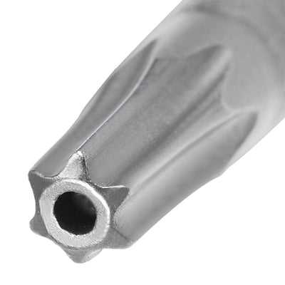 Harfington 10 Pcs 1/4" Hex Shank T15 Magnetic Security Torx Screwdriver Bits 75mm Length