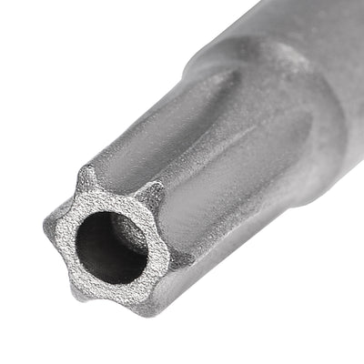 Harfington 10 Pcs 1/4" Hex Shank T25 Magnetic Security Torx Screwdriver Bits 75mm Length