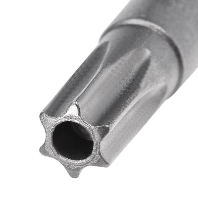 Harfington 10 Pcs 1/4" Hex Shank T27 Magnetic Security Torx Screwdriver Bits 75mm Length