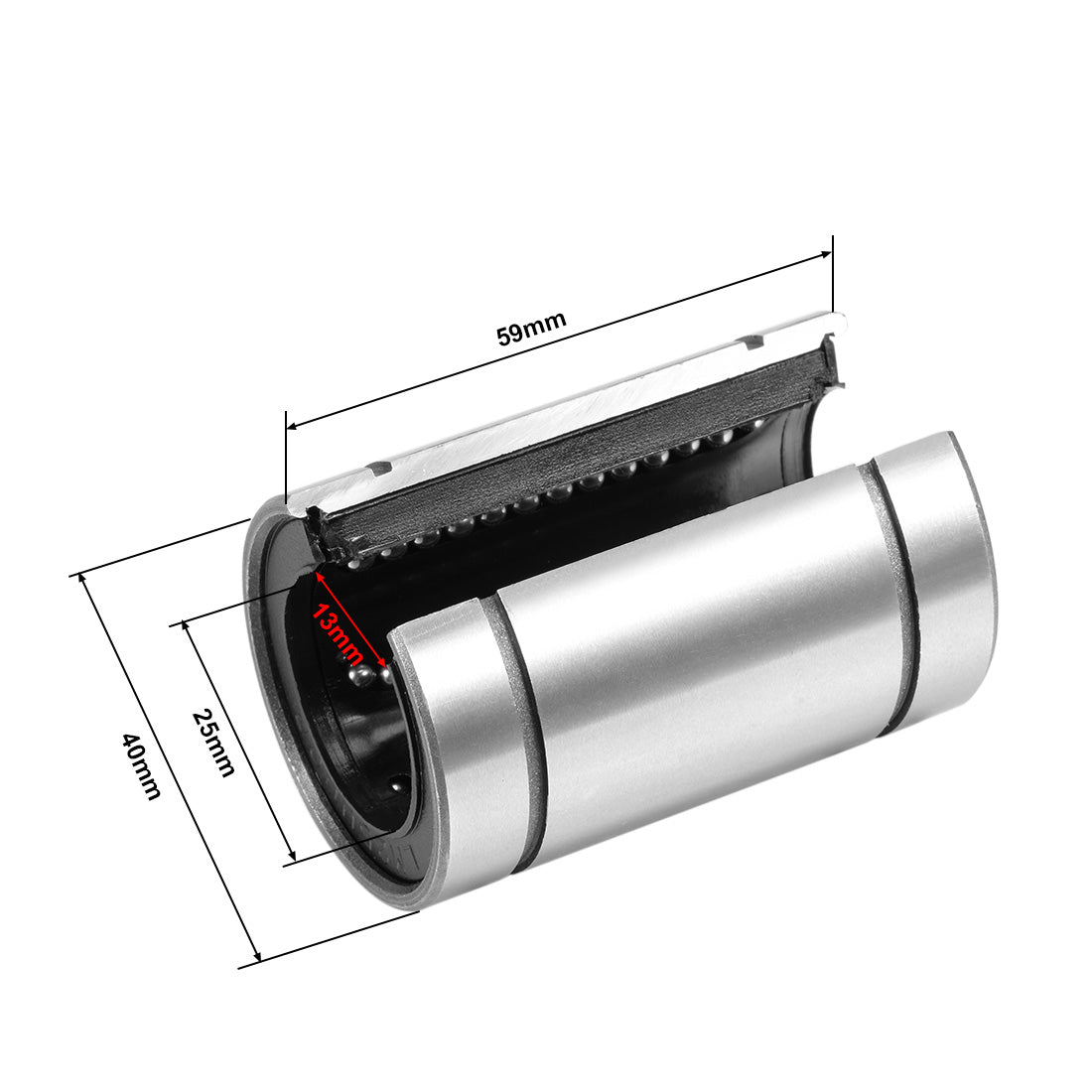 uxcell Uxcell Linear Motion Ball Bearings Open Type for CNC 3D Printer