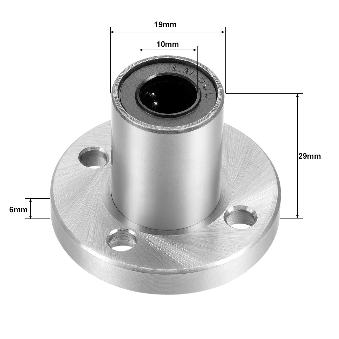 uxcell Uxcell Linear Motion Ball Bearings Round Flange Bearing