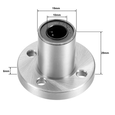 Harfington Uxcell Linear Motion Ball Bearings Round Flange Bearing