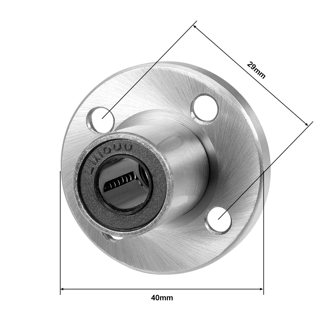 uxcell Uxcell Linear Motion Ball Bearings Round Flange Bearing