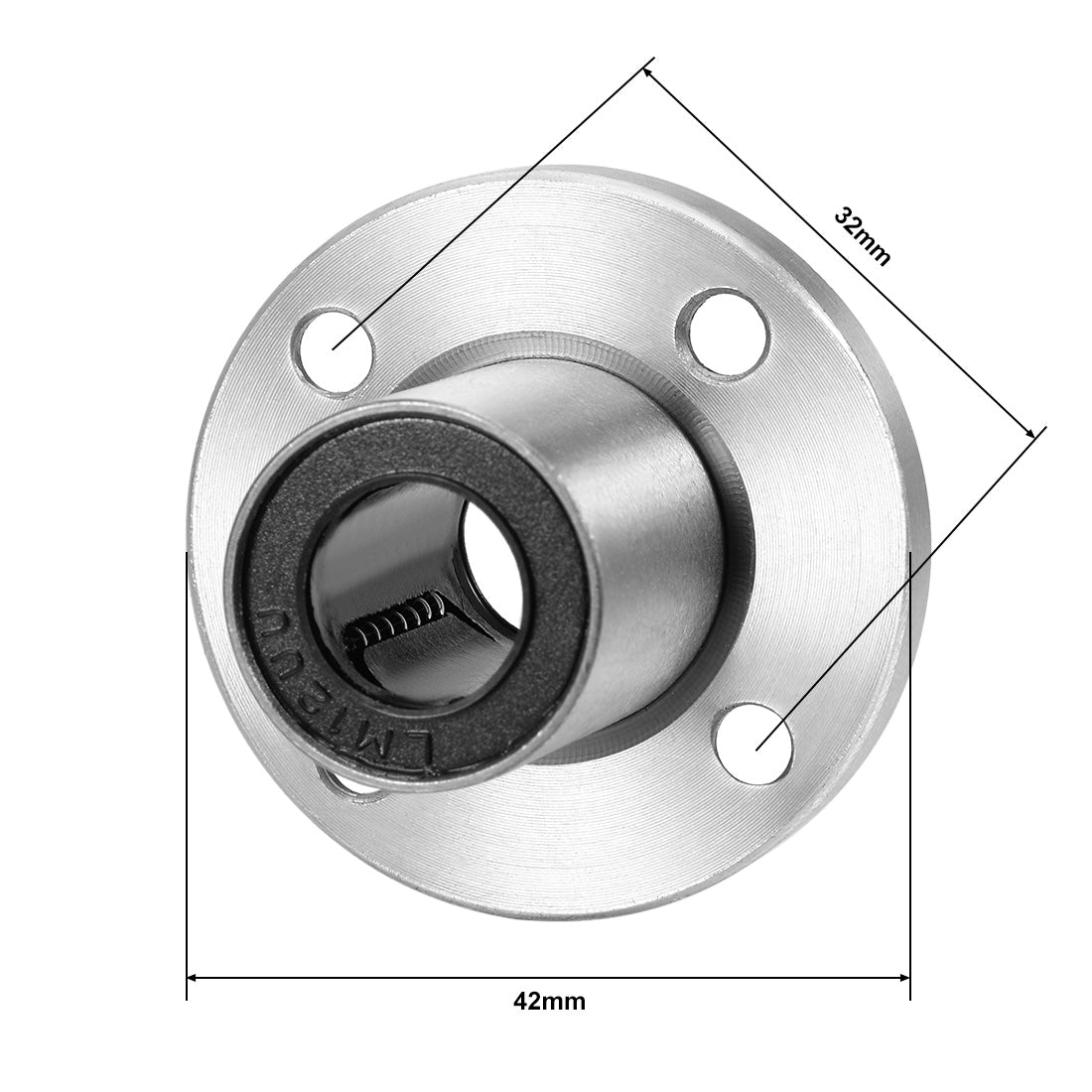 uxcell Uxcell Linear Motion Ball Bearings Round Flange Bearing
