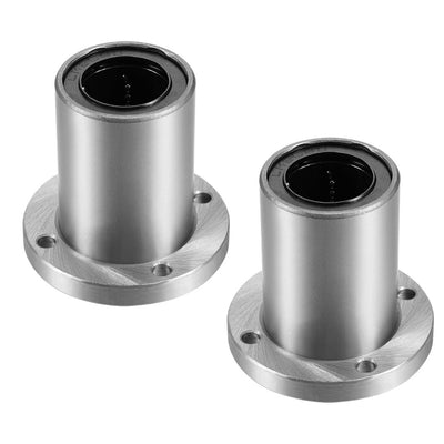 Harfington Uxcell Linear Motion Ball Bearings Round Flange Bearing