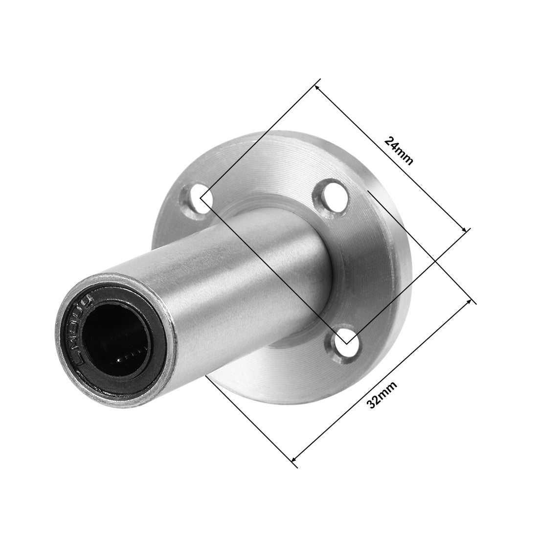 uxcell Uxcell Linear Motion Ball Bearings Extra Long Round Flange