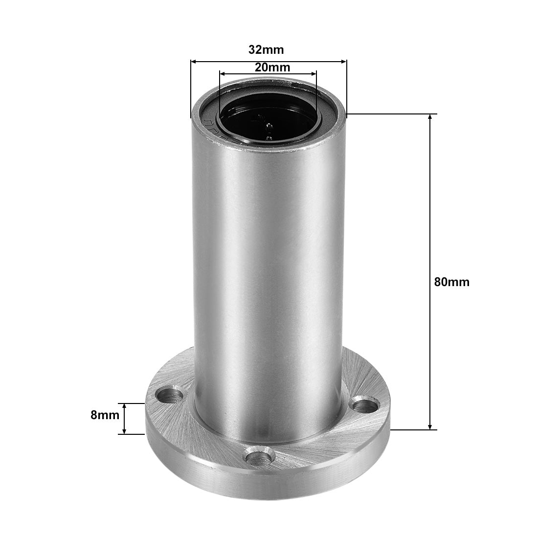 uxcell Uxcell Linear Motion Ball Bearings Extra Long Round Flange