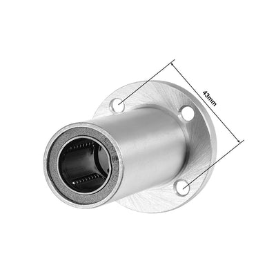 Harfington Uxcell Linear Motion Ball Bearings Extra Long Round Flange