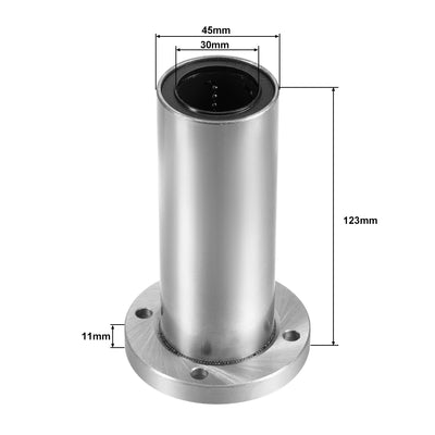 Harfington Uxcell Linear Motion Ball Bearings Extra Long Round Flange