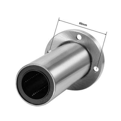Harfington Uxcell Linear Motion Ball Bearings Extra Long Round Flange