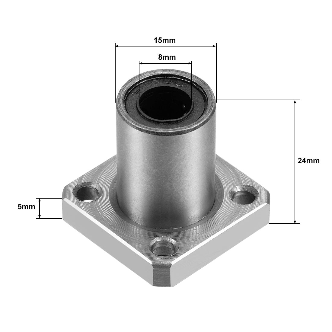 uxcell Uxcell Linear Motion Ball Bearings Square Flanged