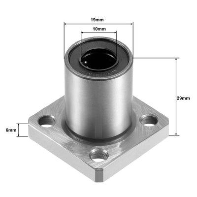 Harfington Uxcell Linear Motion Ball Bearings Square Flanged