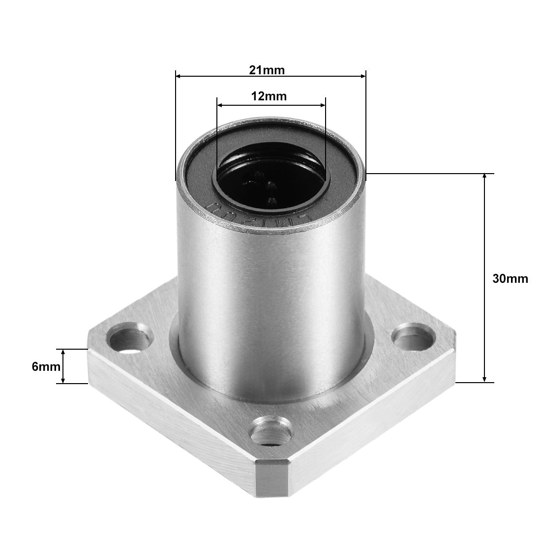 uxcell Uxcell Linear Motion Ball Bearings Square Flanged
