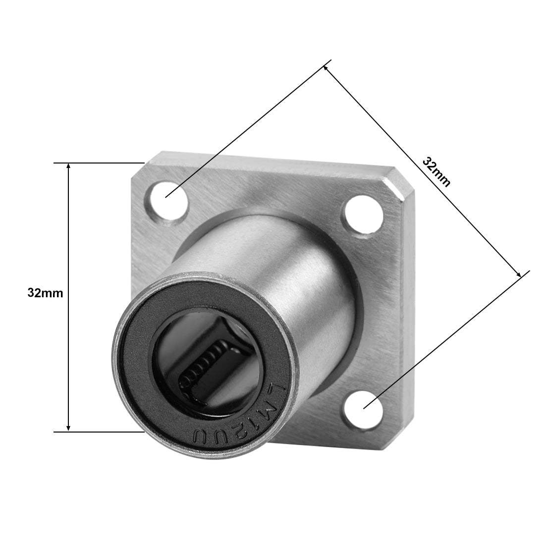 uxcell Uxcell Linear Motion Ball Bearings Square Flanged