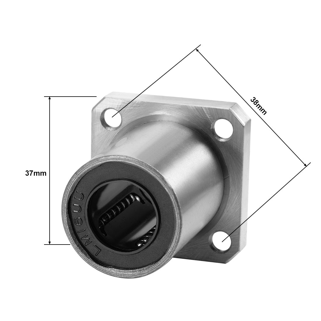 uxcell Uxcell Linear Motion Ball Bearings Square Flanged