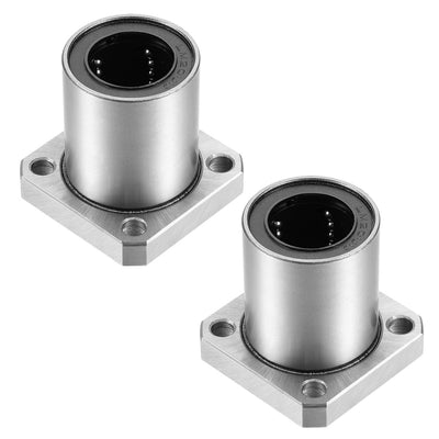 Harfington Uxcell Linear Motion Ball Bearings Square Flanged
