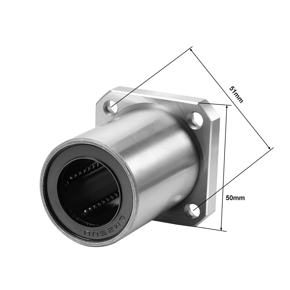 uxcell Uxcell Linear Motion Ball Bearings Square Flanged