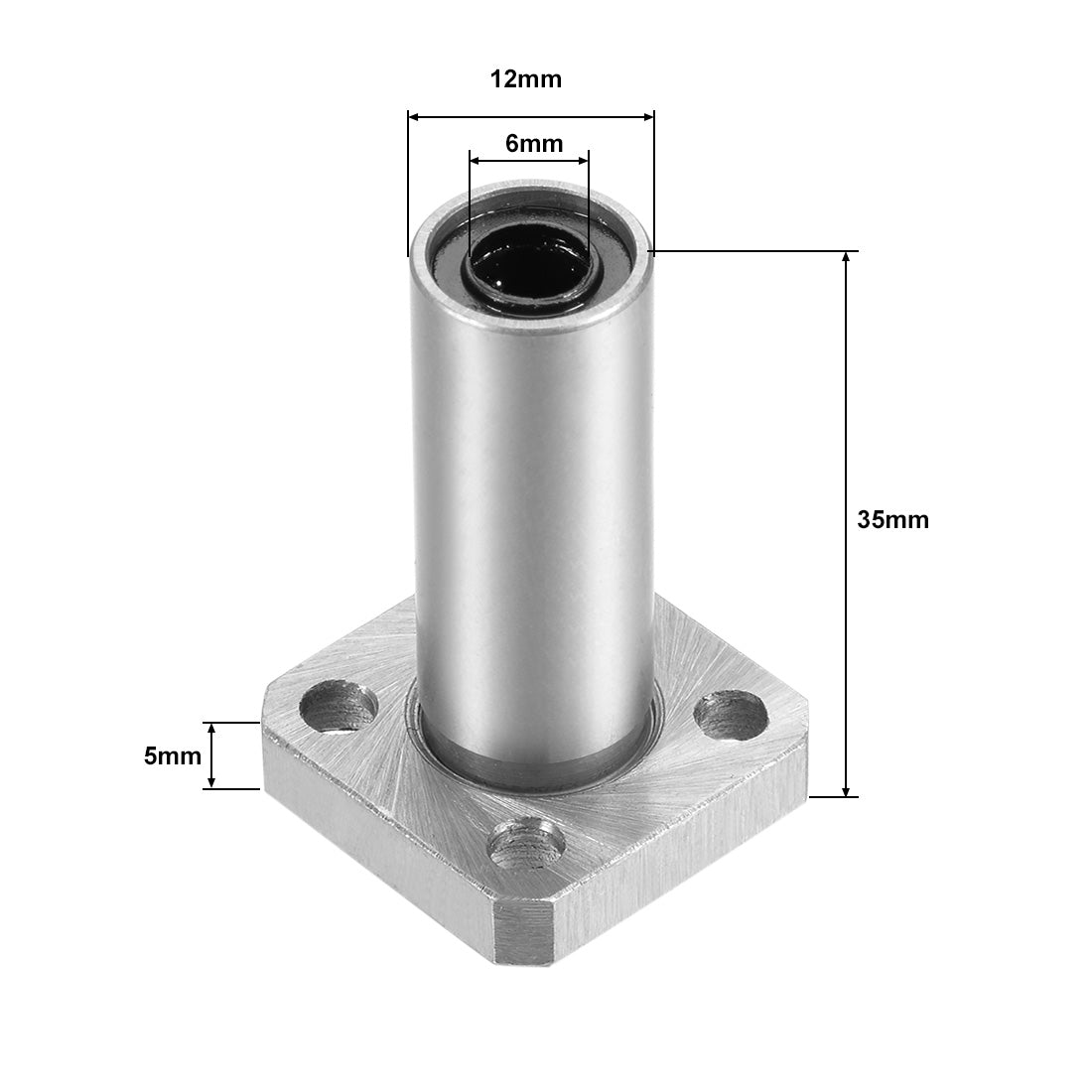 uxcell Uxcell Linear Motion Ball Bearings Extra Long Square Flanged