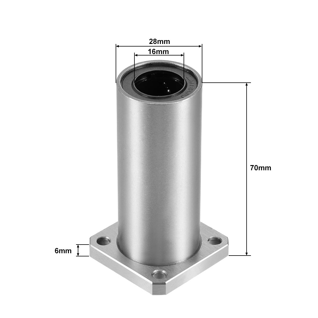 uxcell Uxcell Linear Motion Ball Bearings Extra Long Square Flanged