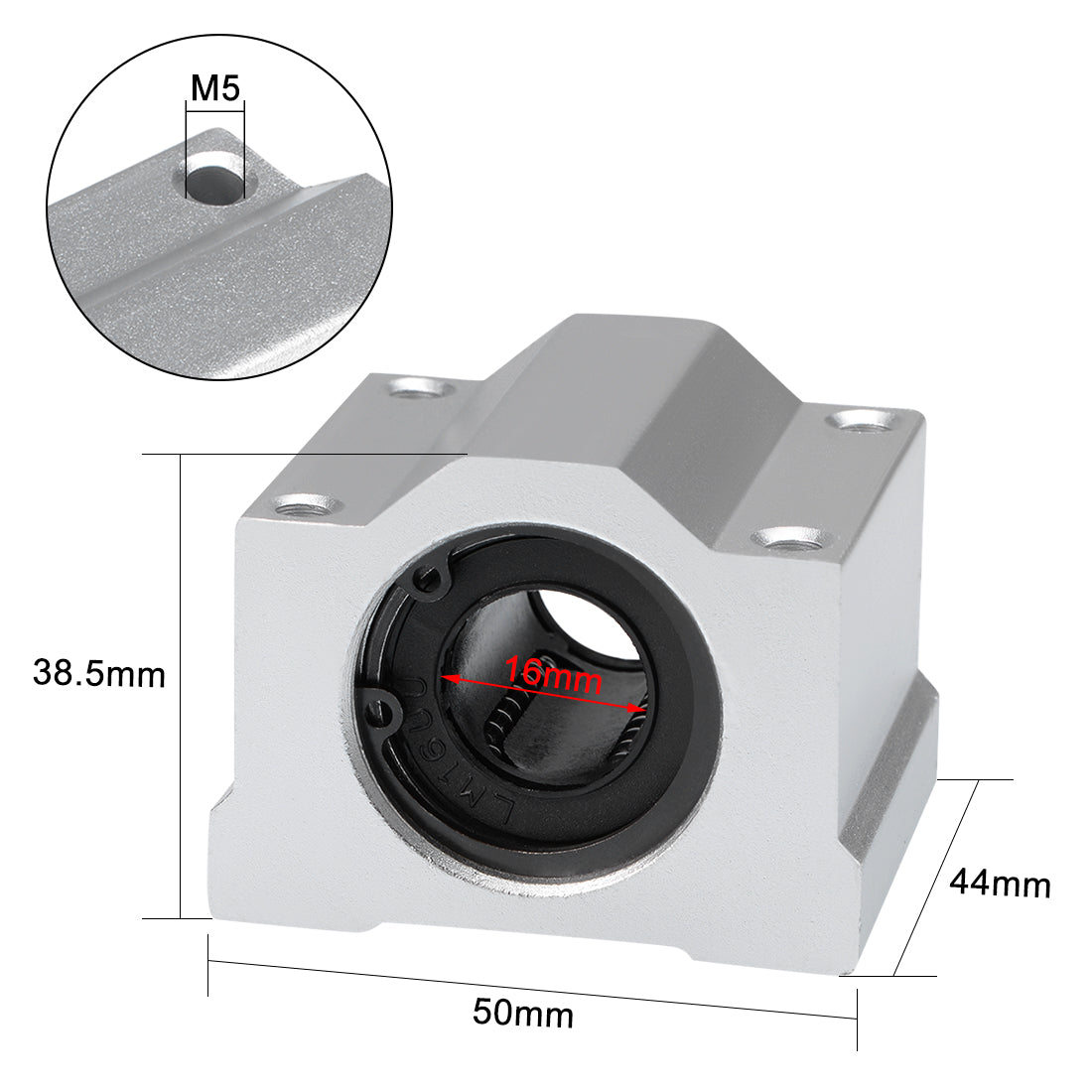 uxcell Uxcell Linear Ball Bearing Motion Slide Block Unit