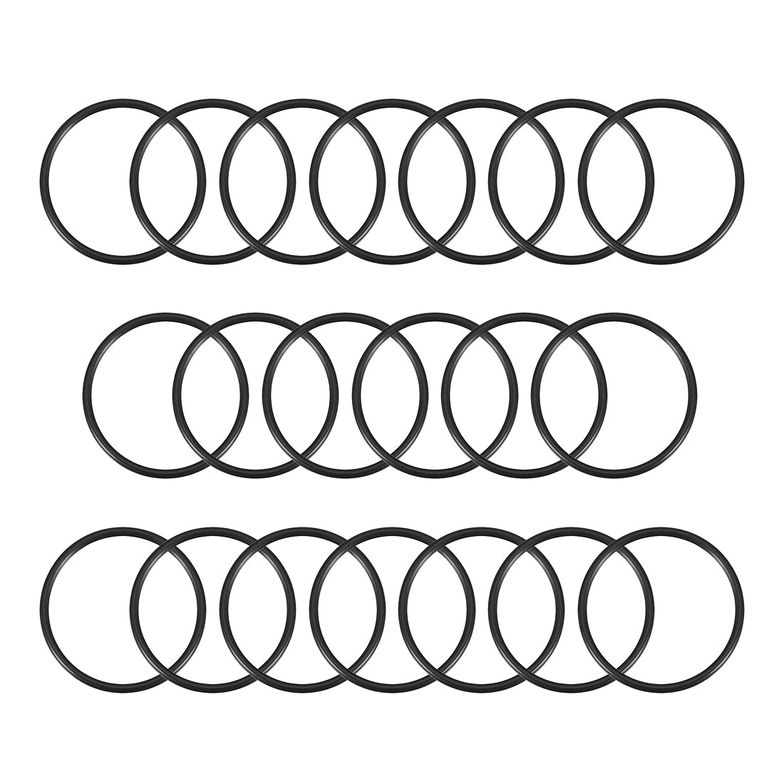 Harfington O-Rings Nitrile Rubber Gasket, Width, 20 pcs