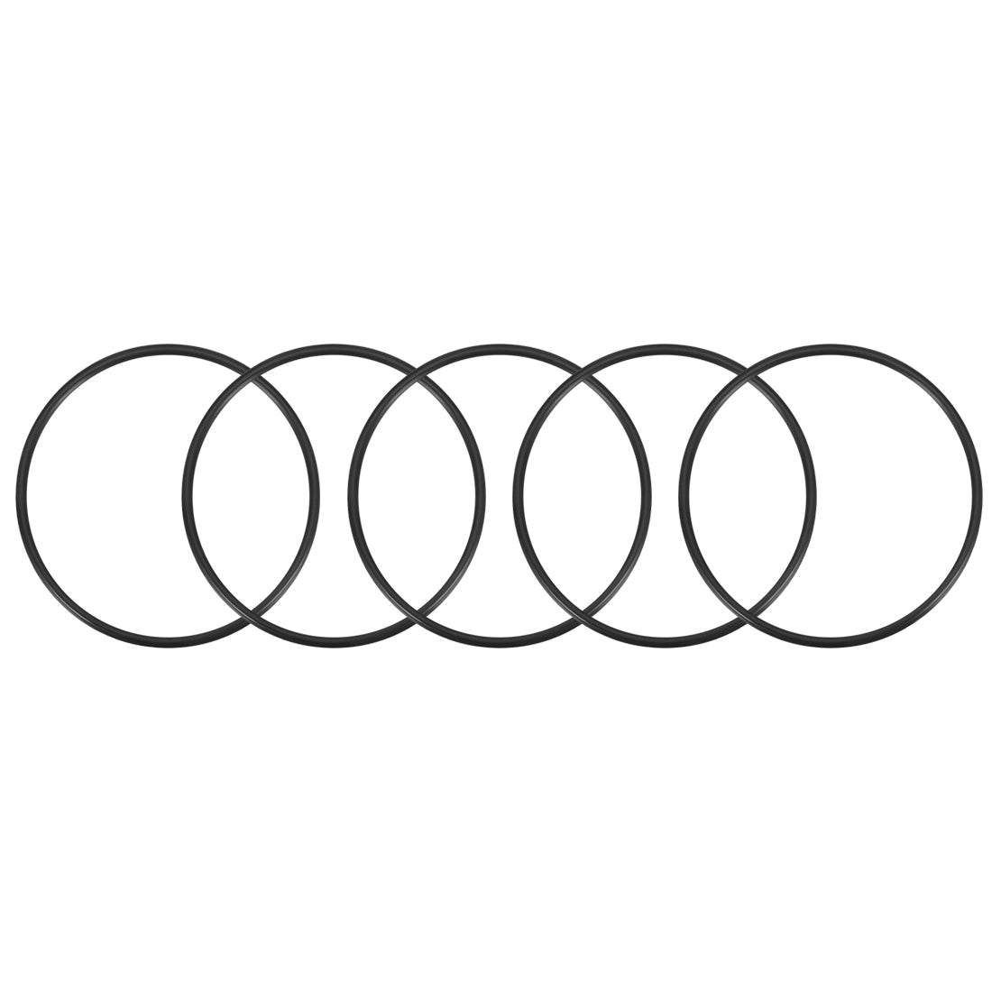 Harfington O-Rings Nitrile Rubber Round Seal Gasket 5Pcs