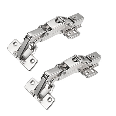Harfington 175 Degree Hinges Face Frame Soft Closing Hydraulic Concealed Cabinet Hinge,2 Pcs (Half Overlay)