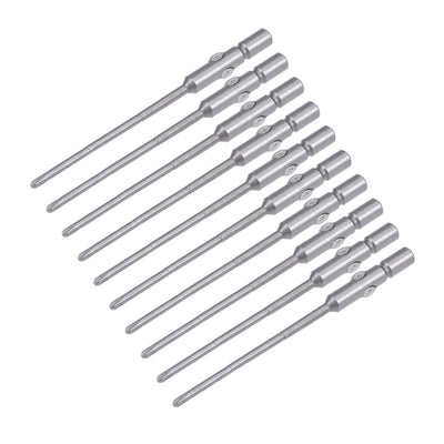 Harfington 10 Pcs 4mm Shank 60mm Length 1.6mm Phillips PH00 Magnetic S2 Screwdriver Bits