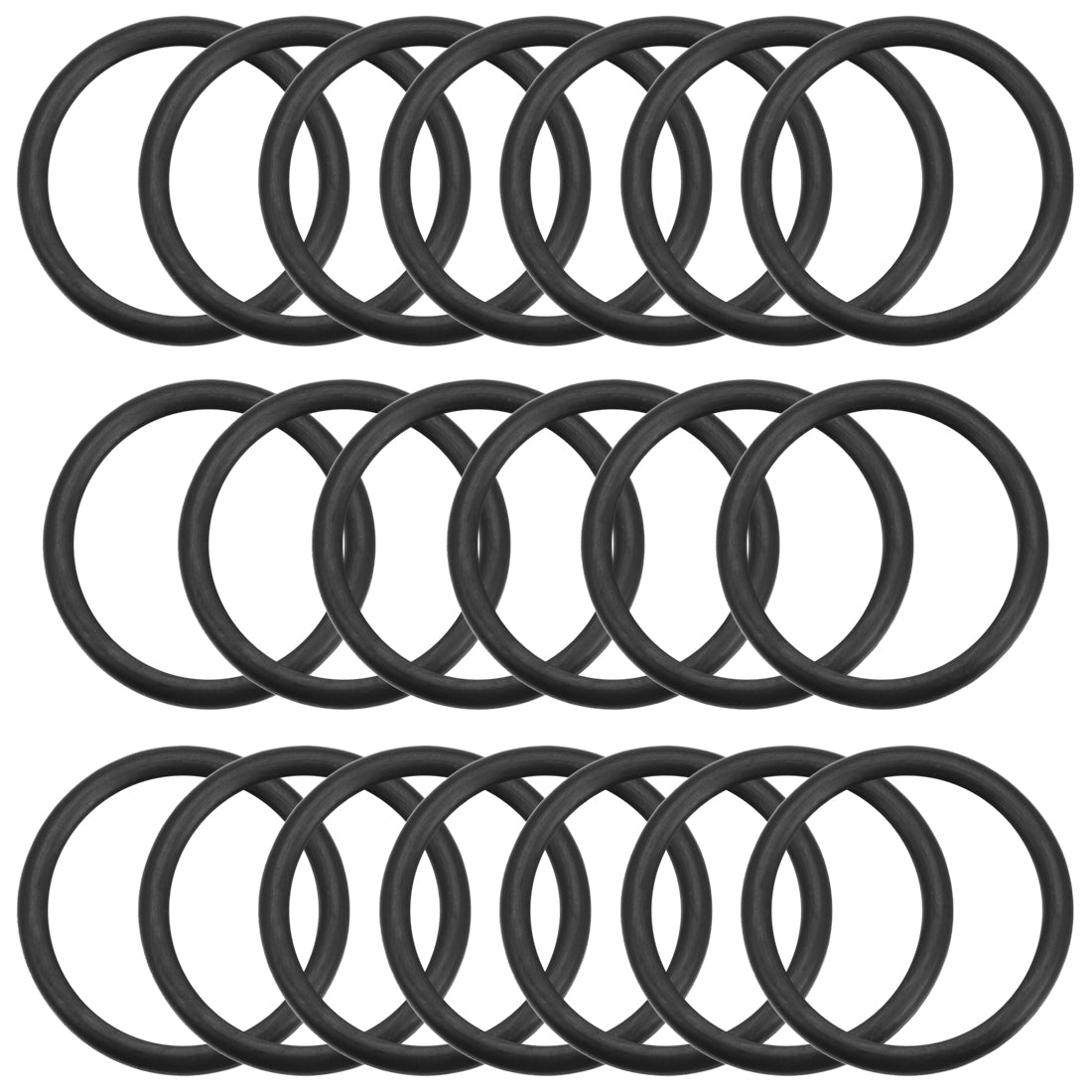Harfington O-Rings Nitrile Rubber Gasket, Width, 20 pcs