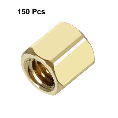 Harfington 150pcs Brass Straight PCB Pillar Female Thread Hex Standoff Spacer M3x5x6mm