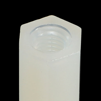 Harfington 150pcs M3 11+6mm Male Thread Nylon Hex Standoff Spacer Screws PCB Pillar