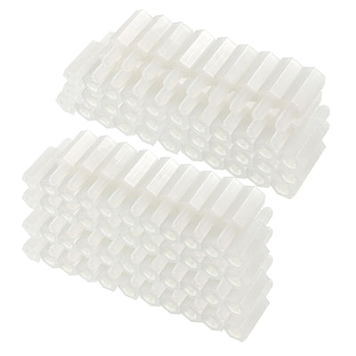 Harfington 150pcs M3 11+6mm Male Thread Nylon Hex Standoff Spacer Screws PCB Pillar