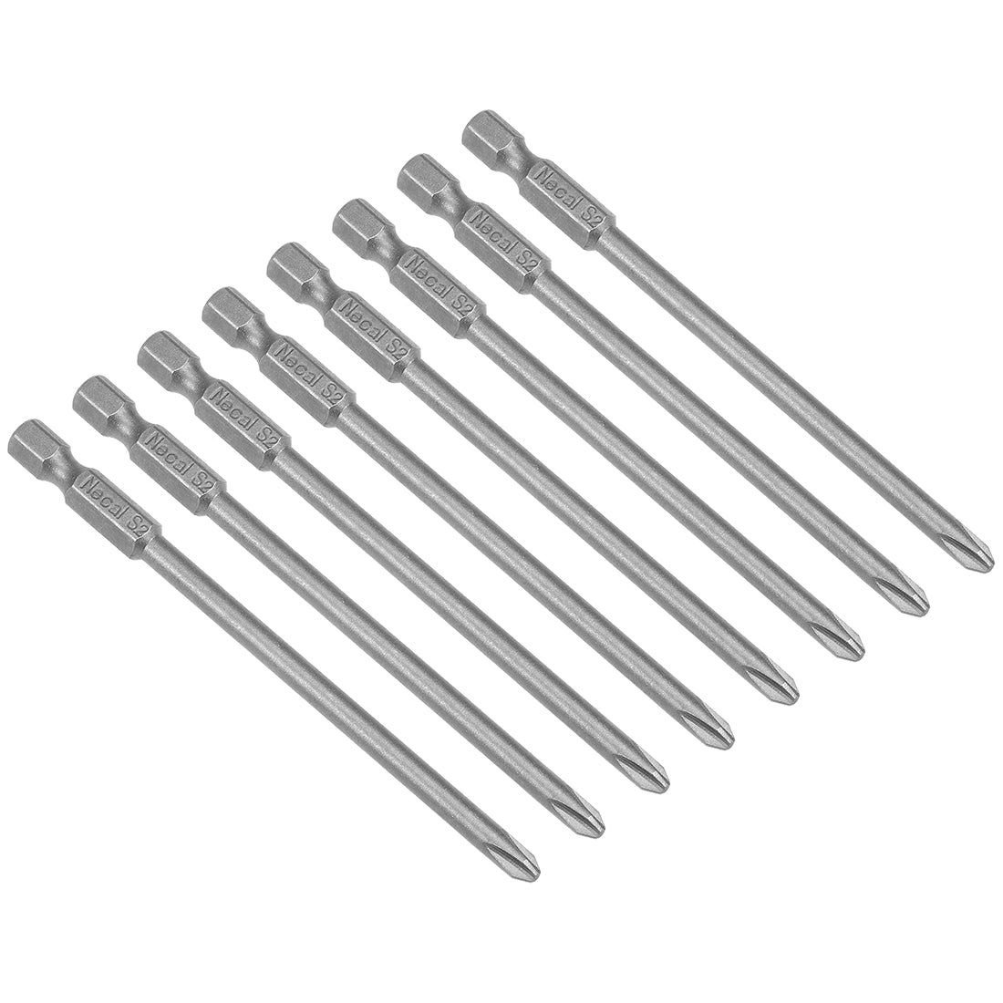 Harfington 8 Pcs 4.5mm PH2 Magnetic Phillips Screwdriver Bits, 1/4 Inch Hex Shank 3.94-inch Length S2 Power Tool