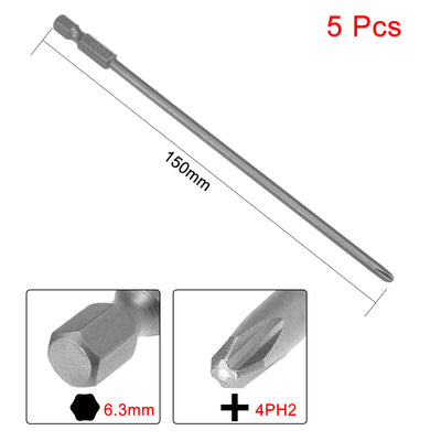 Harfington Magnetic Phillips Screwdriver Bits, Hex Shank S2 Steel Power Tools