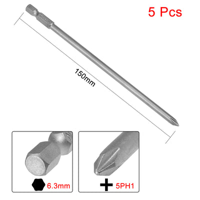 Harfington Magnetic Phillips Screwdriver Bits, Hex Shank S2 Steel Power Tools