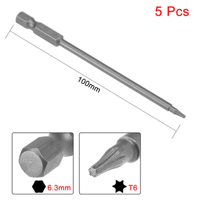 Harfington Magnetic Torx Screwdriver Bits Hex Shank S2 Power Tool