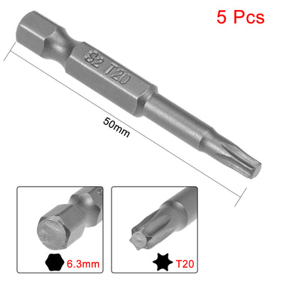Harfington Magnetic Torx Screwdriver Bits, Hex Shank S2 Steel Power Tool