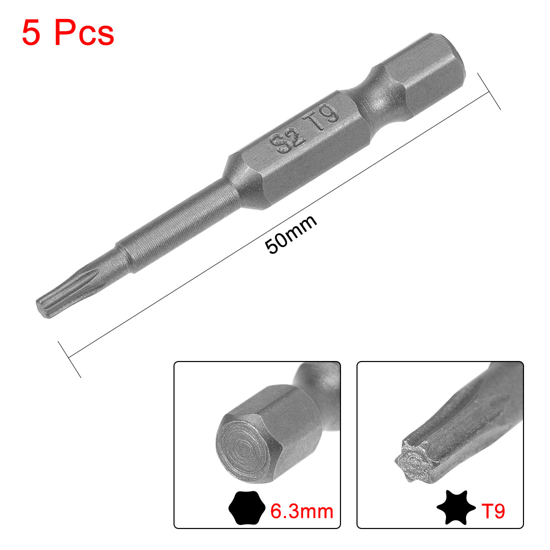 Harfington Magnetic Torx Screwdriver Bits, Hex Shank S2 Steel Power Tool