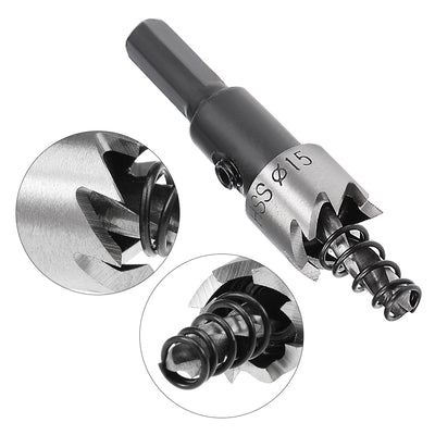 Harfington 12-20mm HSS Drill Bit Hole Saw Cutter for Metal Alloy Wood