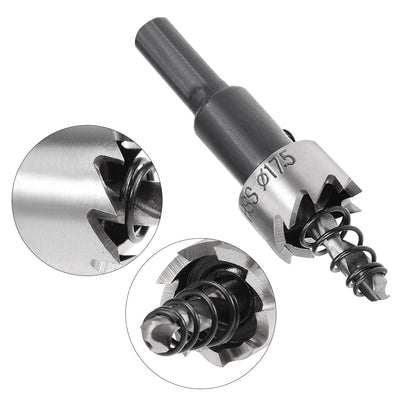 Harfington 17.5mm HSS Drill Bit Hole Saw Cutter for Metal Alloy Wood