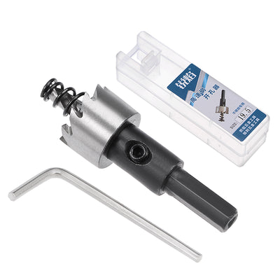 Harfington 19.5mm HSS Drill Bit Hole Saw Cutter for Metal Alloy Wood