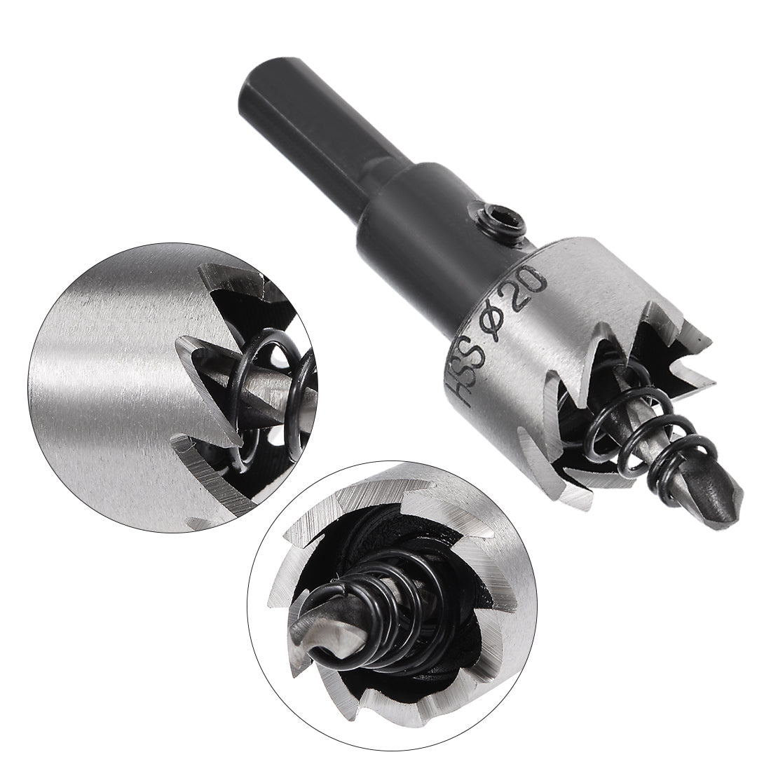 Harfington 12-20mm HSS Drill Bit Hole Saw Cutter for Metal Alloy Wood